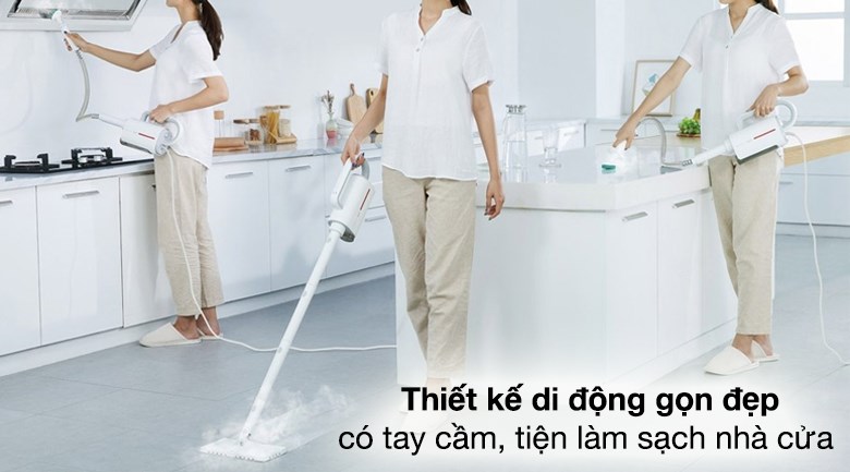 Máy vệ sinh hơi nước Deerma ZQ600 phù hợp vệ sinh các khu vực khác nhau, là trợ thủ giúp bạn dọn dẹp nhà cửa hiệu quả