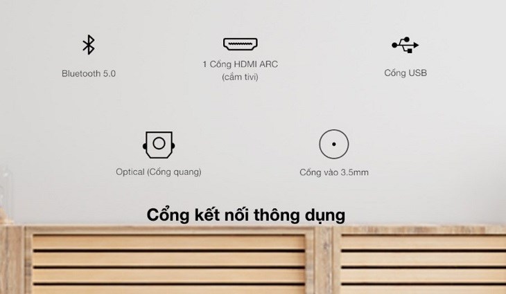 Các cổng kết nối trên bộ loa thanh Sony HT-S40R 600W, người dùng cần sử dụng dây cáp và gắn vào đầu cổng phù hợp để cho chất lượng âm thanh như ý muốn