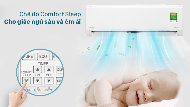 Chế độ Comfort trên điều hòa sử dụng lâu có thể làm khô da vì độ ẩm không khí trong phòng đã bị loại bỏ