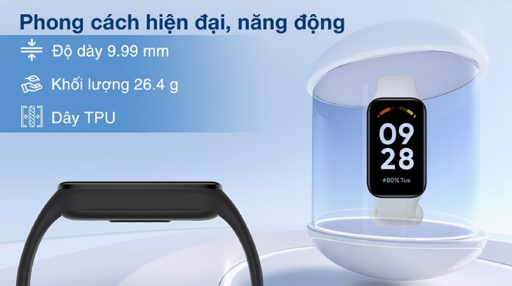 Vòng đeo tay thông minh Xiaomi Redmi Band 2 mang phong cách hiện đại, năng động