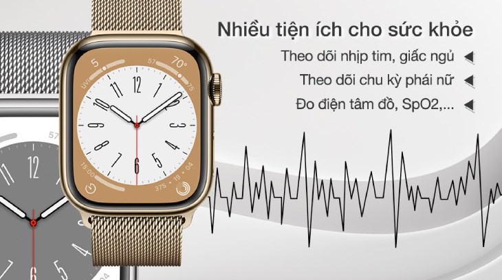 Có thể mua Đồng hồ thông minh Apple Watch S8 LTE 45mm dây thép tại cửa hàng Điện máy XANH