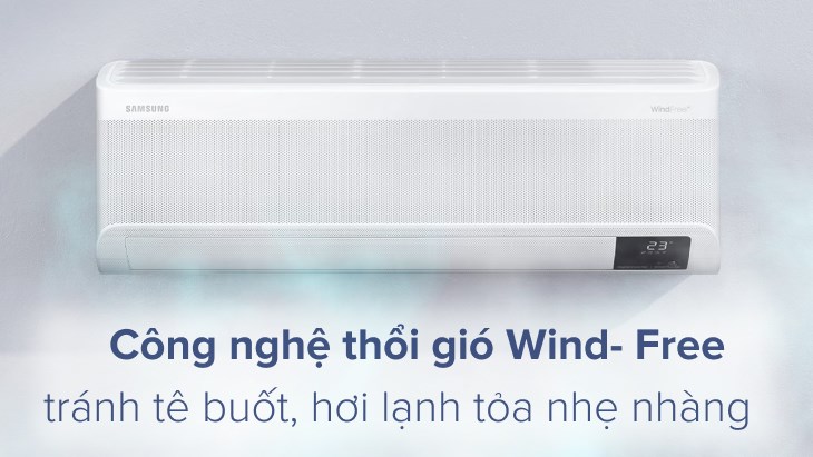 Chế độ Wind-Free cho hơi lạnh thoải mái qua 23000 lỗ nhỏ li ti phía trước mặt dàn lạnh