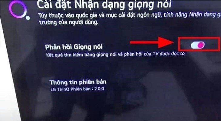 Gạt nút hiển thị qua bên trái để tắt tính năng 