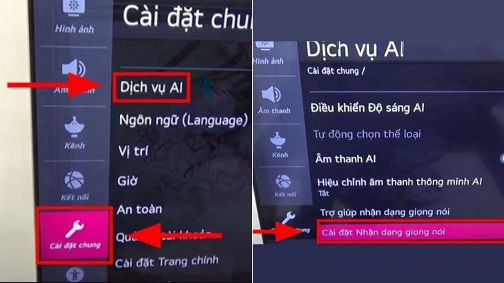 Hướng dẫn vào mục 