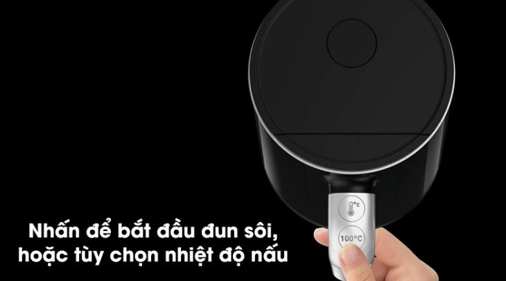 Thao tác bình đun siêu tốc Tefal KO850810 dễ dàng chỉ với một nút nhấn