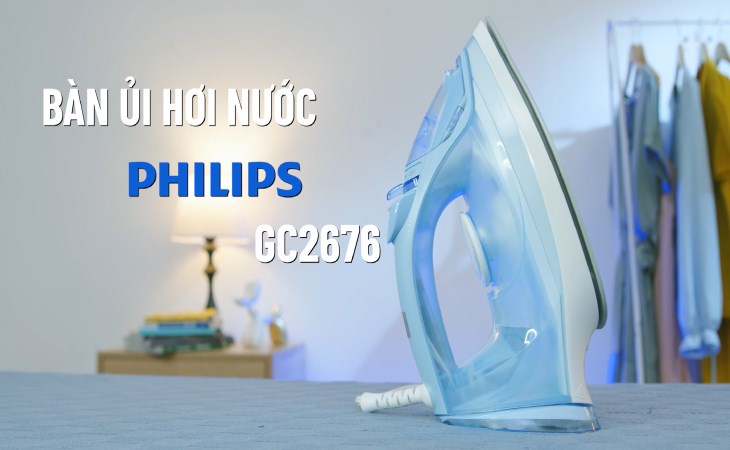 Bàn ủi hơi nước Philips GC2676 2400W đang được Điện máy XANH cung cấp với mức giá 1.100.000 đồng (cập nhật 07/2023, có thể thay đổi theo thời gian), phù hợp với mọi gia đình