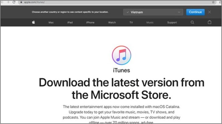 Cài đặt phần mềm iTunes để bắt đầu khôi phục cài đặt gốc iPhone trên máy tính