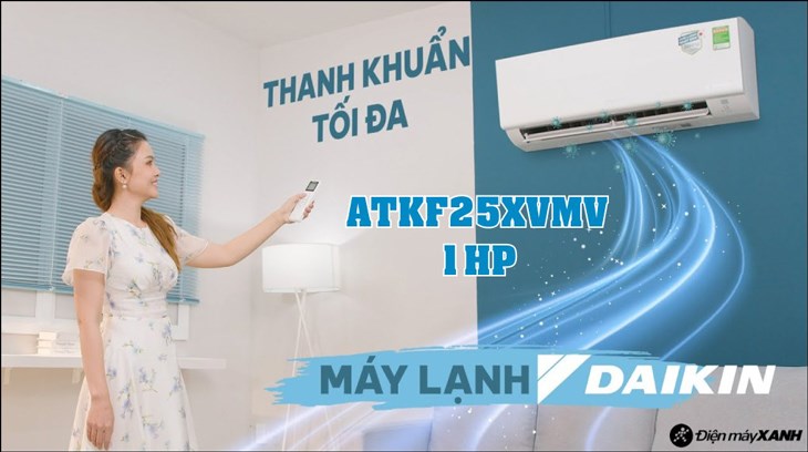 Chọn mua máy lạnh Daikin Inverter 1 HP ATKF25XVMV của thương hiệu Daikin đem đến cho bạn sự an tâm về chất lượng