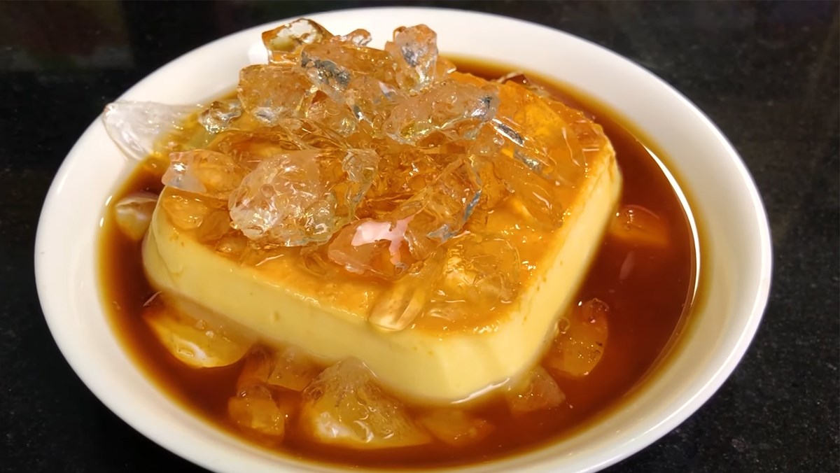 Bánh flan bằng nồi chiên không dầu