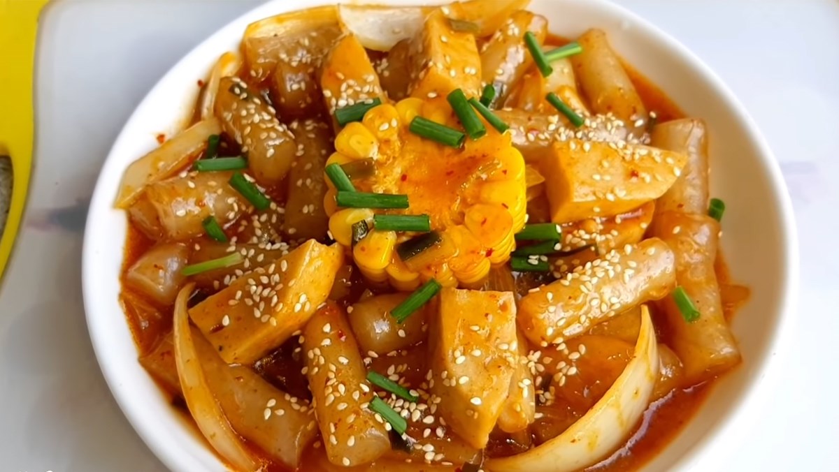 Bánh gạo Tokbokki chay