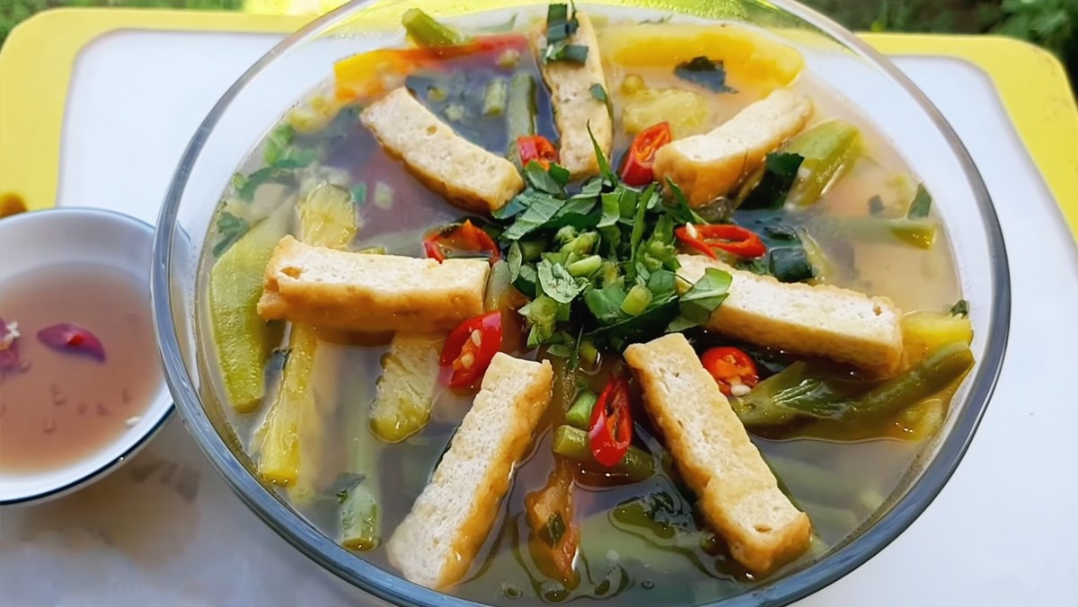 Canh chua đậu chay