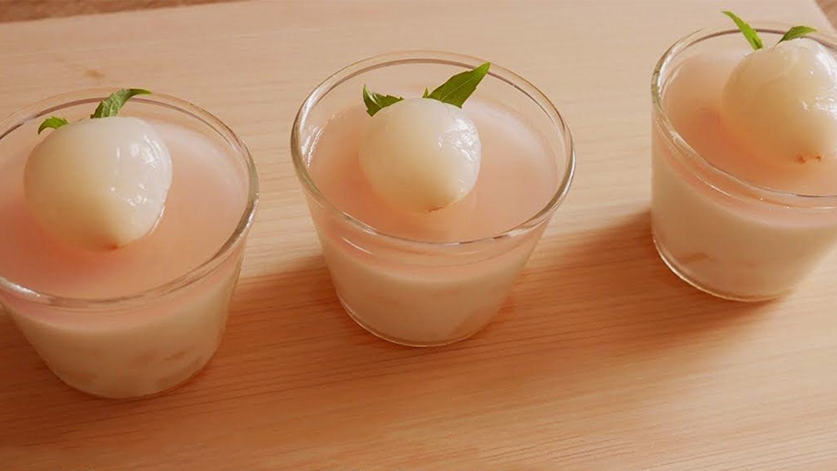 Panna cotta vải