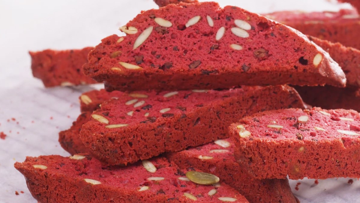 Bánh biscotti red velvet