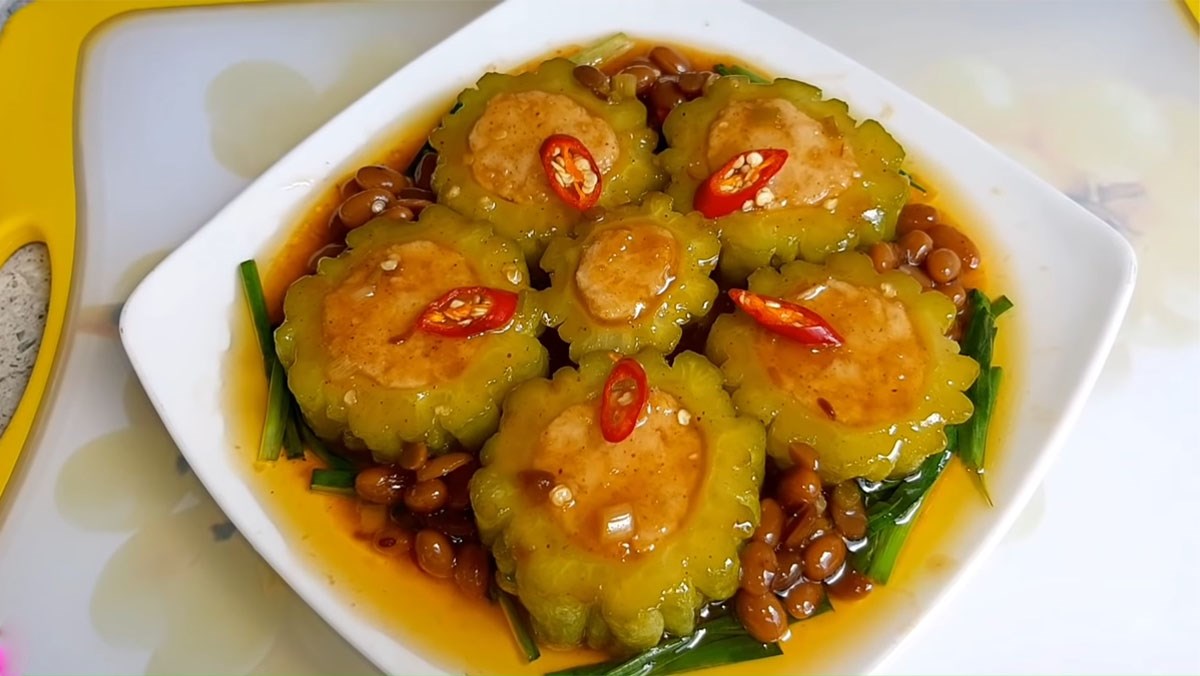 Khổ qua nhồi thịt chay kho tương hột