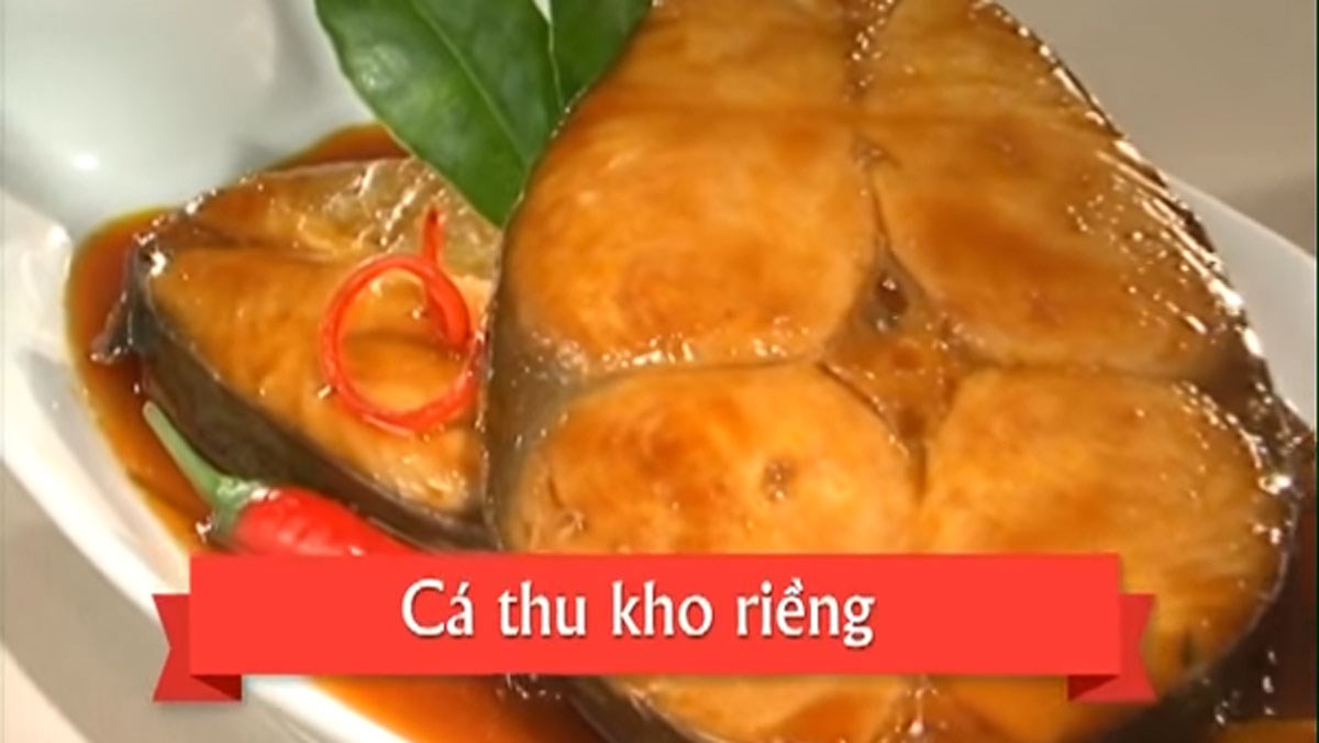 Cá thu kho riềng