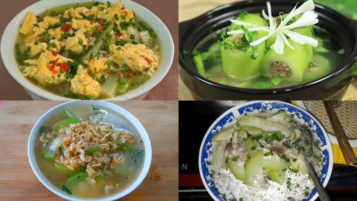 12 cách nấu canh bầu