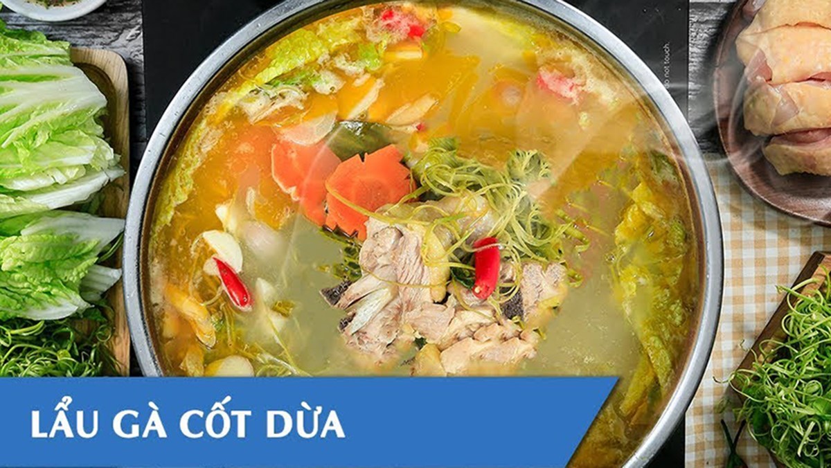 Lẩu gà cốt dừa