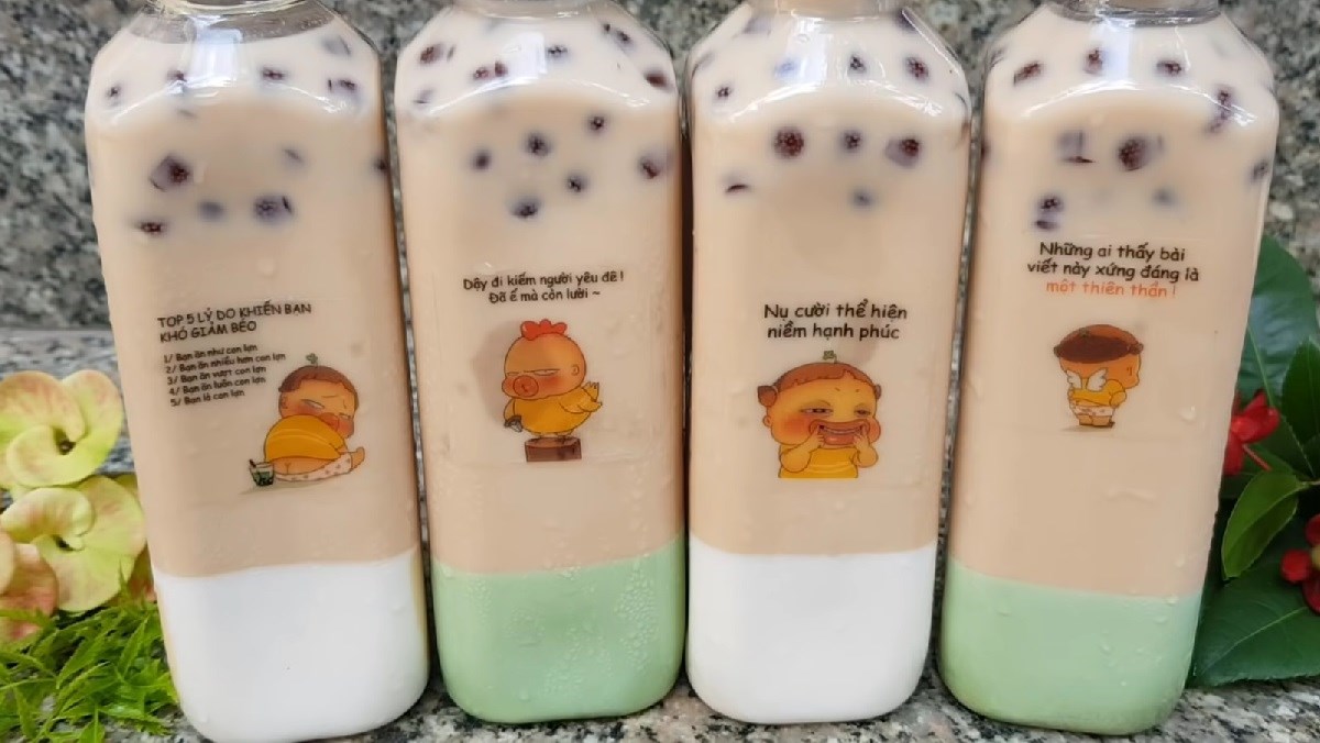 Trà sữa panna cotta