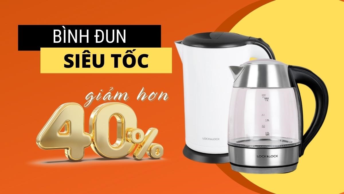 Bình đun siêu tốc giảm sốc