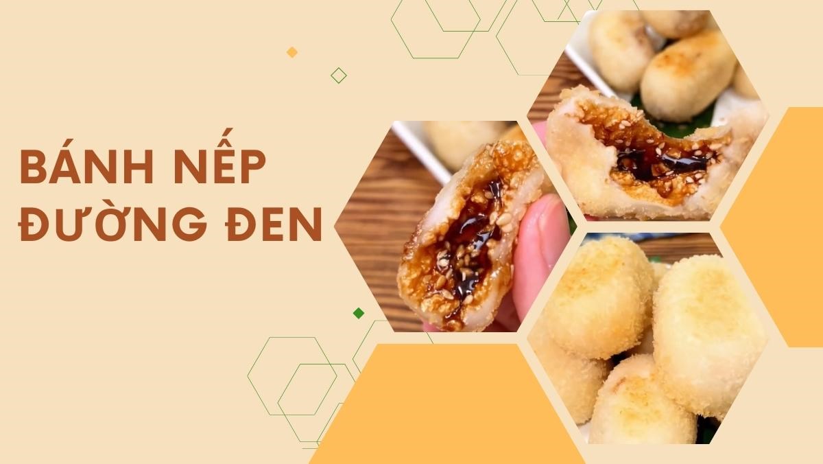 Món bánh nếp đường đen