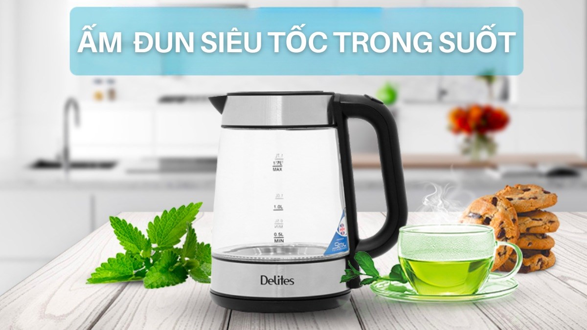 Top 5 ấm đun siêu tốc trong suốt