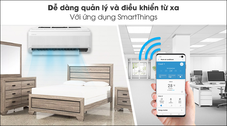 Máy lạnh Samsung Wind-Free Inverter 1 HP AR10TYAACWKNSV