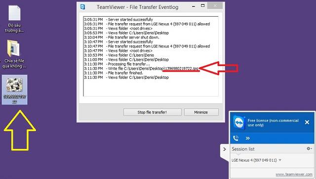 Điều khiển máy tính bằng teamviewer trên thiết bị Android