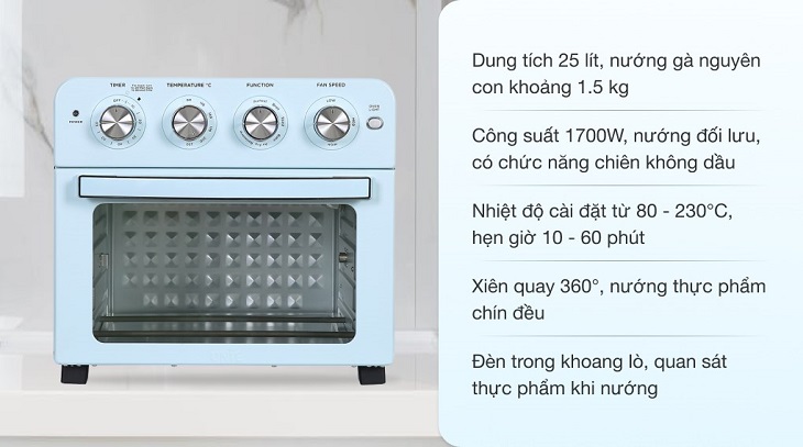 Chọn loại lò nướng phù hợp với nhu cầu sử dụng