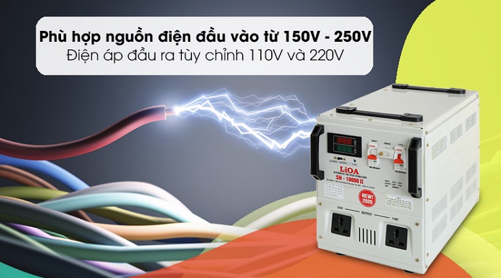Bạn có thể trang bị Ổn áp LiOA 1 pha 10kVA LiOA SH-10000II để đảm bảo tủ lạnh hoạt động tốt hơn