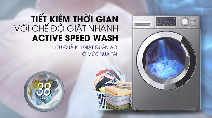 Tính năng Giặt nhanh 38 phút (Active Speed Wash)