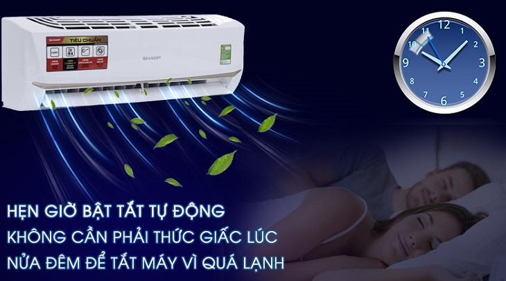 Chế độ hẹn giờ cho phép bạn chủ động thiết lập thời gian bật/tắt máy lạnh theo ý muốn