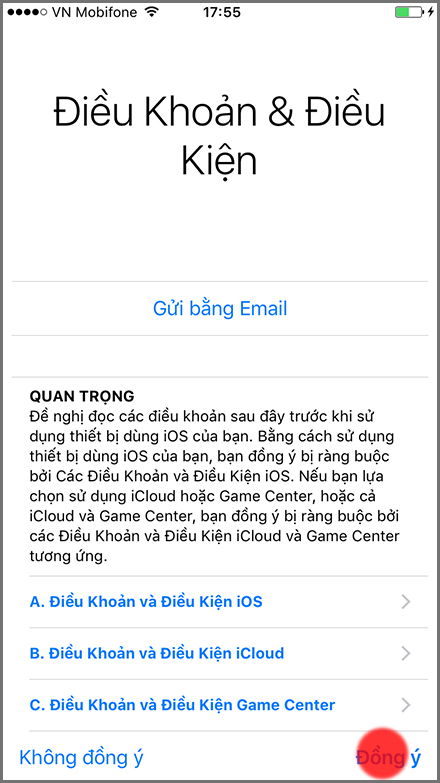 đăng nhập icloud