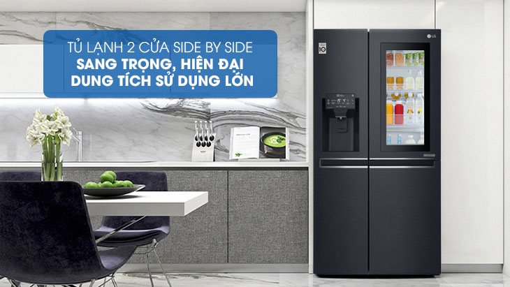 Tủ lạnh LG Inverter InstaView Door-in-Door 601 lít GR-X247MC 