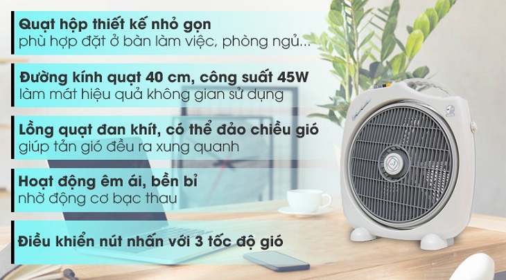 Chọn quạt hộp trong mùa nóng