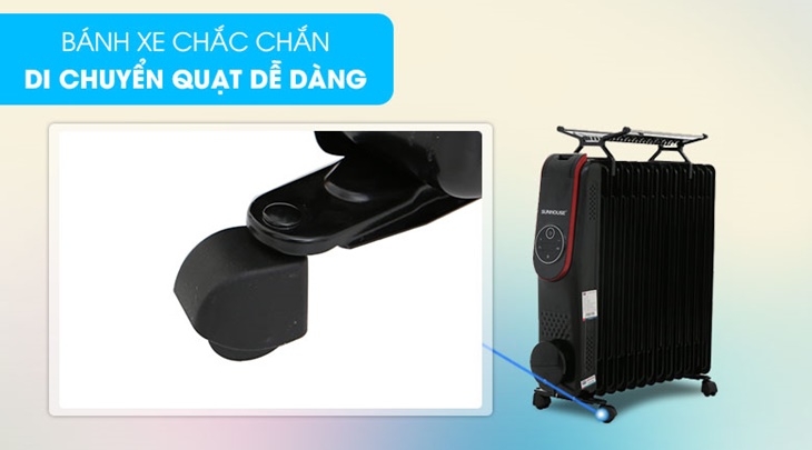 Những ưu điểm vượt trội của quạt sưởi dầu