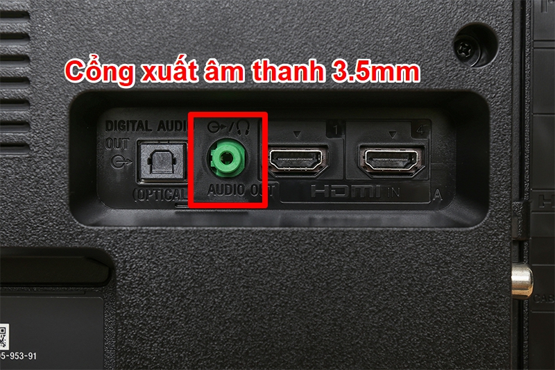 Sử dụng jack 3.5mm