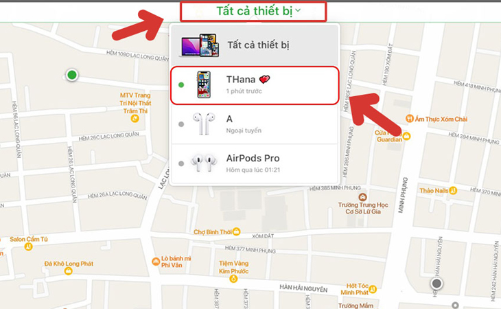 cách sử dụng ứng dụng Find my phone