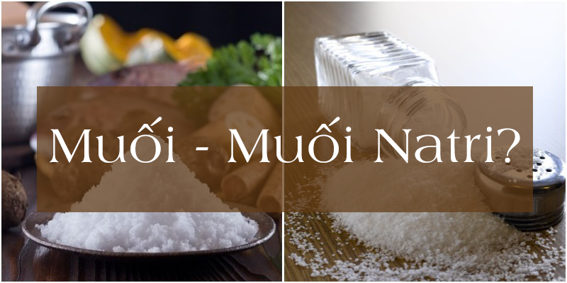 Muối natri và muối : có gì giống và khác nhau?