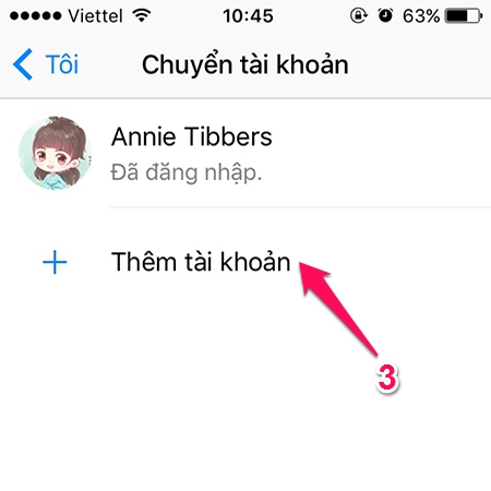 Cách đăng nhập nhiều tài khoản Facebook Messenger trên điện thoại