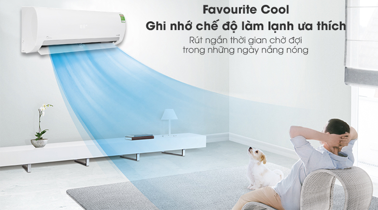 Công nghệ Favourite Cool tự động ghi nhớ chế độ và nhiệt độ yêu thích trên máy lạnh Midea