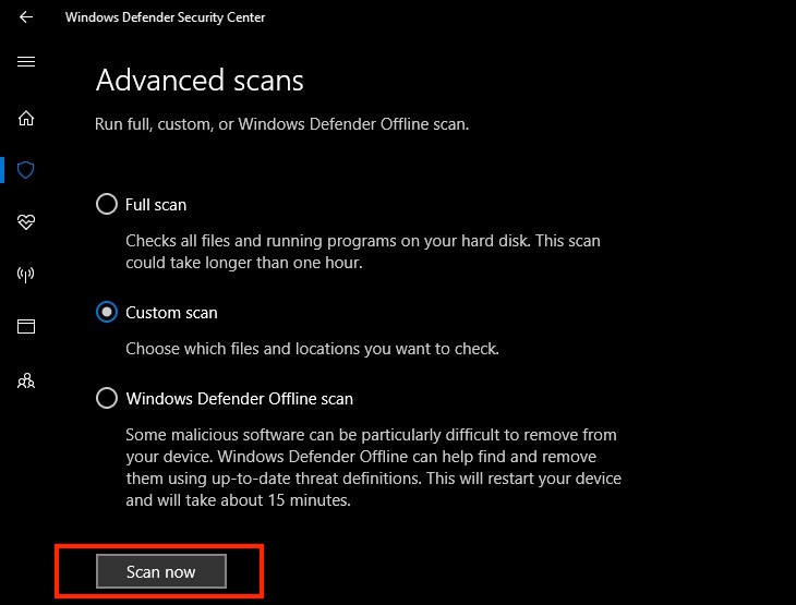 Hướng dẫn diệt virus trên máy tính bằng Windows Defender