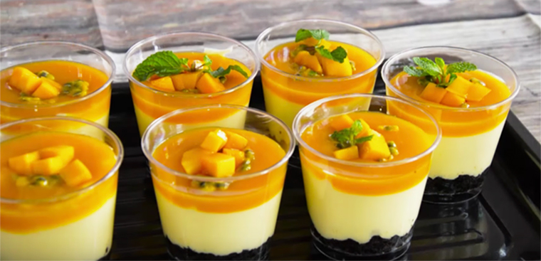 Bánh mousse xoài chanh dây