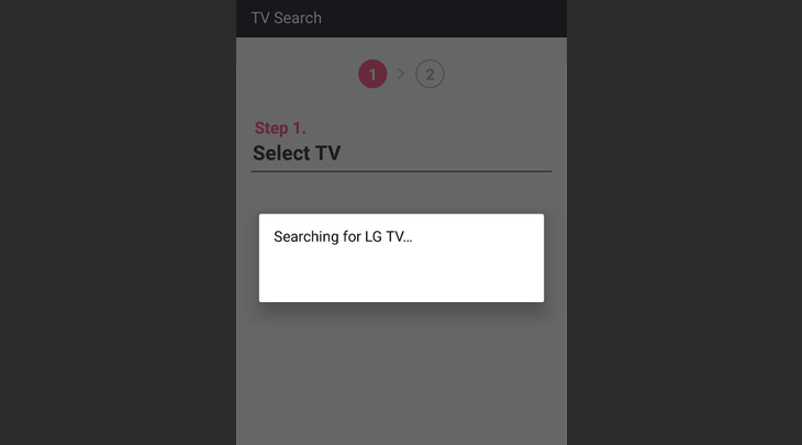 Ứng dụng đang tìm kiếm tivi