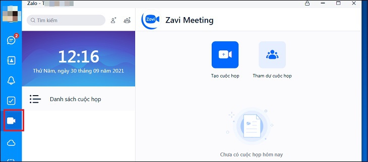 Bạn có thể dễ dàng tạo cuộc họp trực tuyến trong ứng dụng Zalo