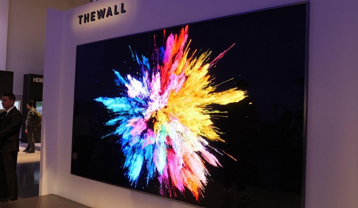Chiếc tivi được Samsung sử dụng công nghệ MicroLED với kích thước 146 inch ra mắt tại CES 2018