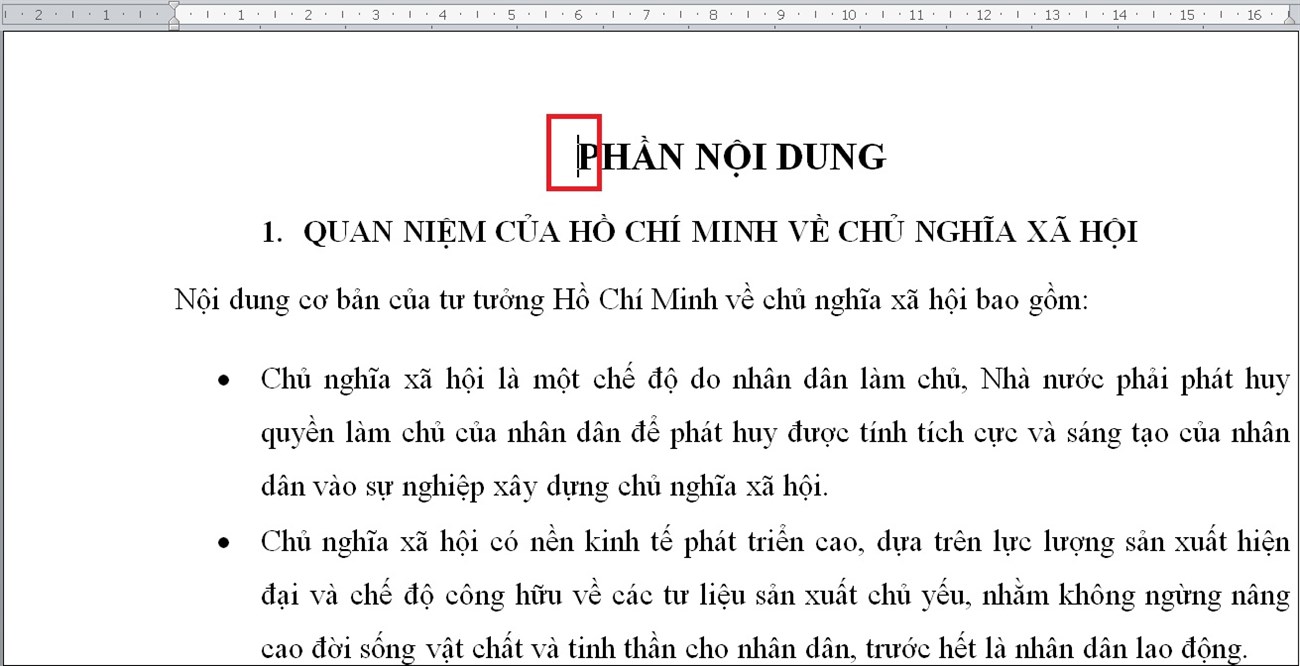 Click chuột vào một trang bất kỳ trang mà bạn muốn đánh số thứ tự đầu tiên