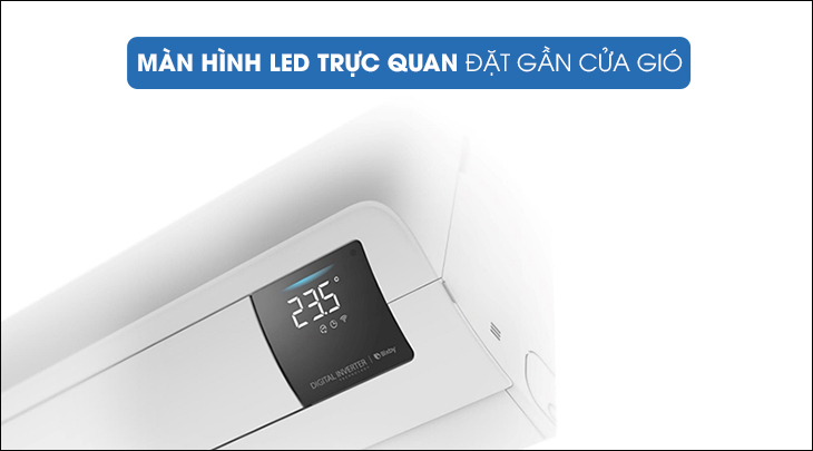 Màn hình LED ở gần cửa gió 