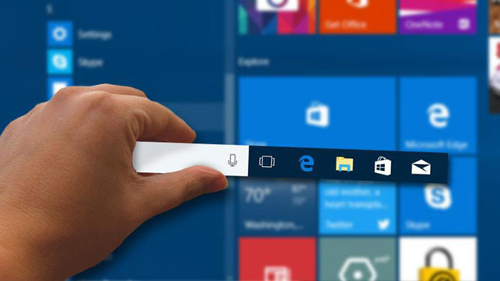 ẩn thanh Taskbar để tạo không gian màn hình.