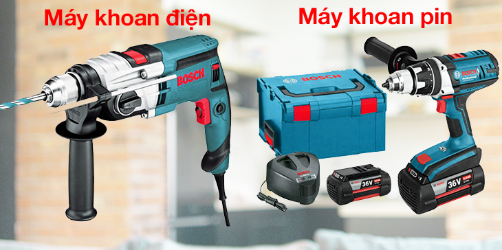 Máy khoan Bosch đươc trang bị nhiều công nghệ hiện đại tiện dụng