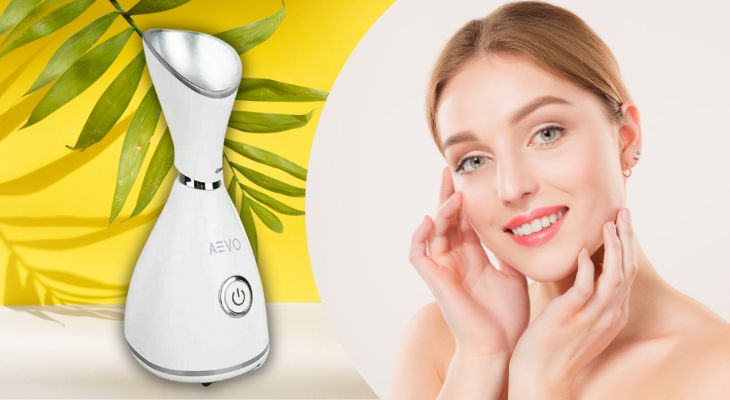 Máy xông hơi Aevo Facial Steamer Trắng giúp đào thải độc tố cho bạn làn da khỏe mạnh